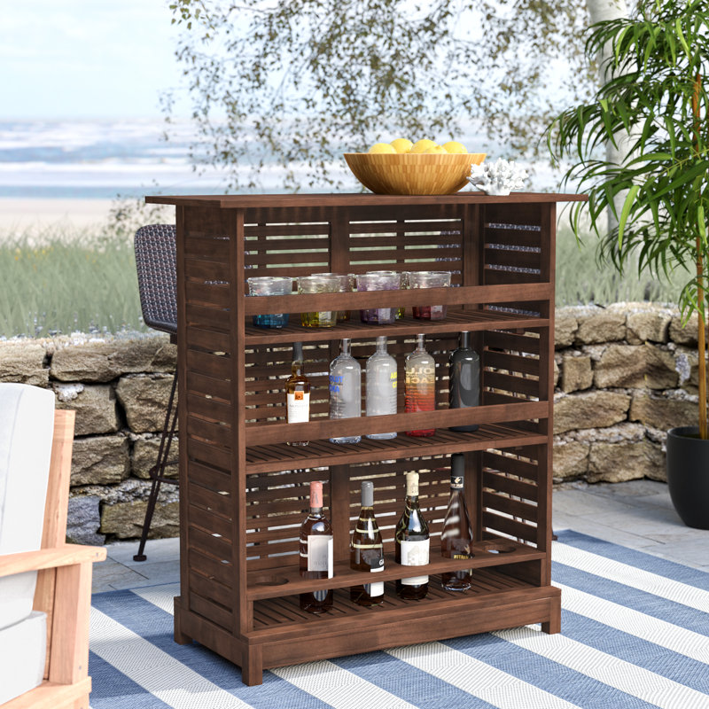 Aloria Solid Wood Bar Counter