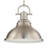  Abbie-J 1-Light Indoor Brushed Nickel Downrod Mini Pendant with 15.75"W Bell-Shaped Bowl-726038598-726038602