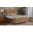Bali & Pari Fiore Natural Rattan Bed Frame - Handwoven Wicker Headboard And Footboard With Curved Corners, Boho Coastal Natural Bedroom Furniture, Queen
