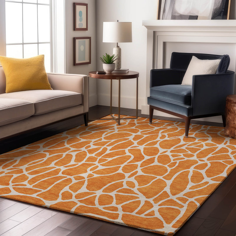 Premium Machine Washable Braylen AMF1024 Geometric Rug, Rectangle 10' x 14'