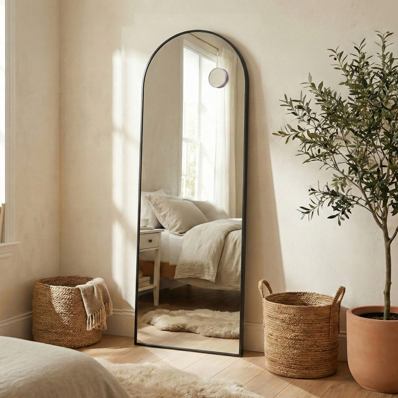 Glass Arch Mirror Set