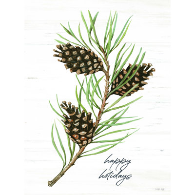 " Happy Holidays Pine Cones " by Cindy Jacobs