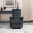 Modern Contemporary Power Recliner Blue With USB Charger