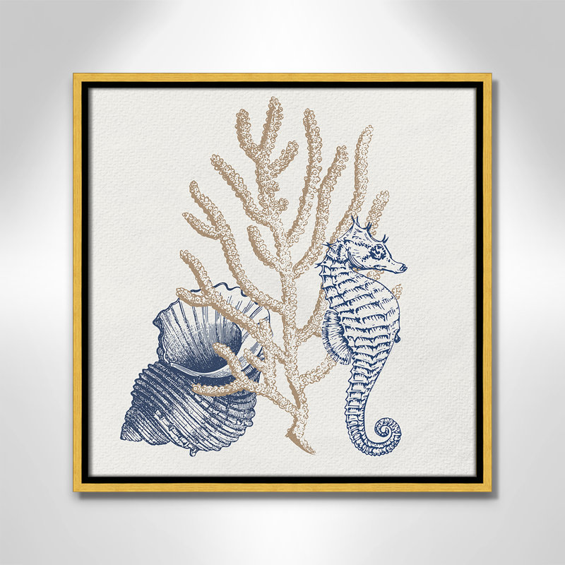 «Into the Sea II» par Kimberly Allen, Or, H 17,5 po x l 17,5 po