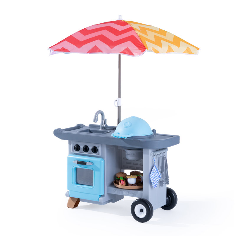 Chariot de barbecue avec parasol Grill & Go