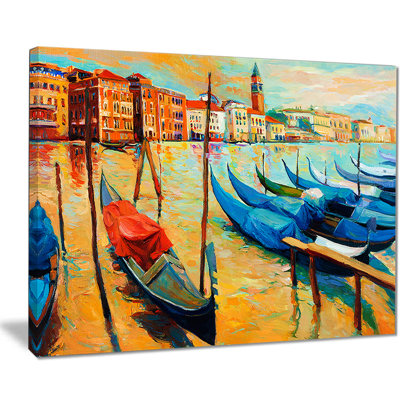 « venice coloré », reproduction de peinture à l’huile sur toile