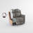 Classic Brownish Gray 1Pc Reclining Chair Plush Comfort Pillow-Top Arms Vertical Tufting Solid Wood Transitional Living Room Furniture-1313034394-1313034392