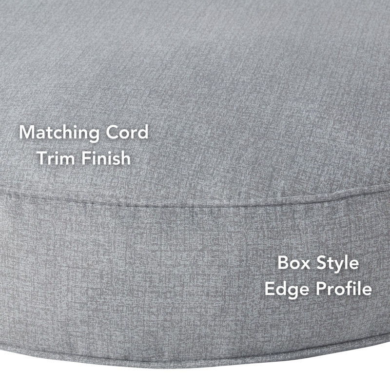 Lit-coussin pour chien Gordie, Très grand (l 42 po x P 42 po x H 6 po), Gris