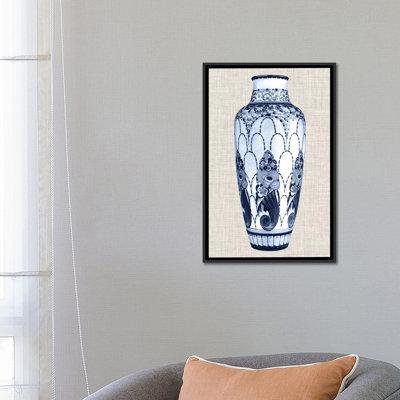 «Blue & White Vase I» par World Art Group, impression sur toile