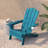 Ayleah Commercial All-Weather Adirondack Chairs with Cupholders-277921742