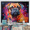 «Popart Pug Parade II», reproduction sur toile