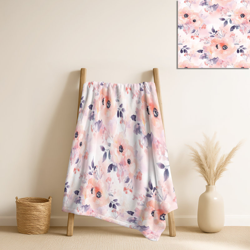 Jeté Pink Blush Garden II