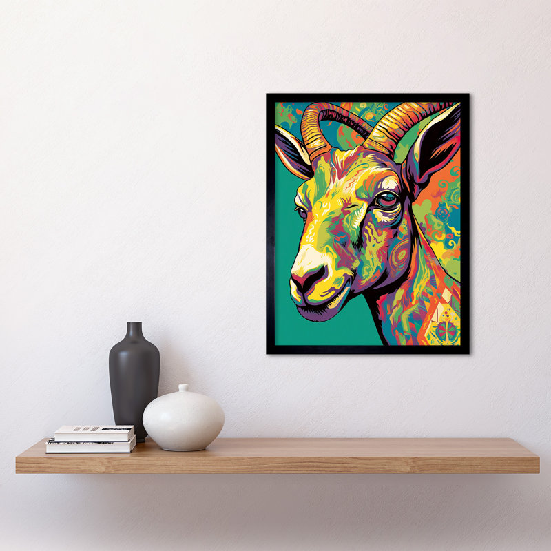 Aliyssa The Trippy Goat - Single Picture Frame Print