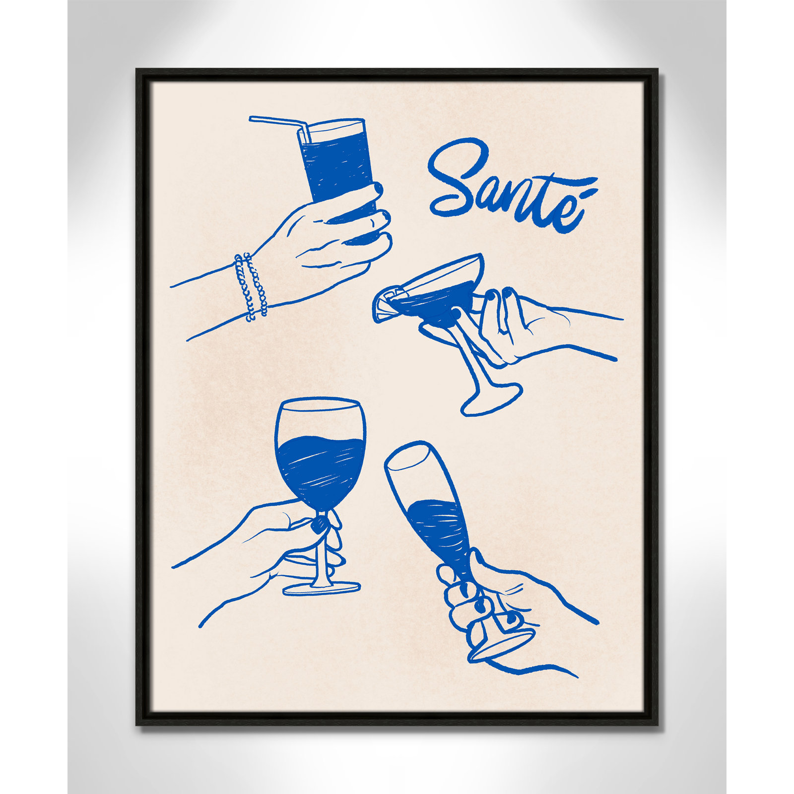 Sante Print by Kimberly Allen, 23.5'' W x 29.5'' H, Espresso Floater