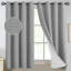 Rideaux 100% lin occultant, rideaux obscurcissant avec œillets pour chambre à coucher avec doublure blanche-1451809066-1451809069