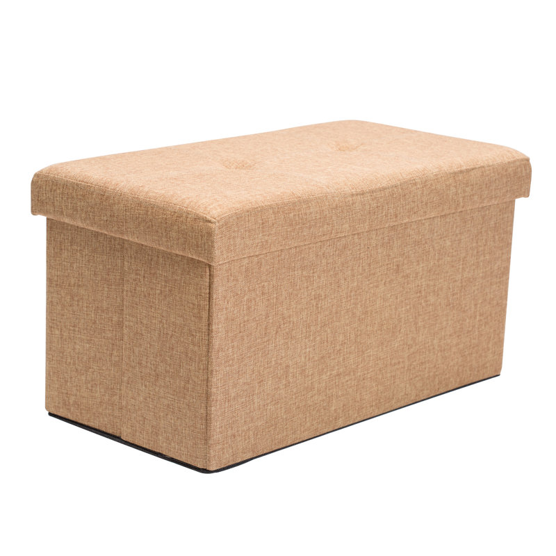 Besjana Upholstered Ottoman, Camel