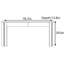 Table console en pin massif de style Mid-Century