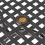 TABLE CAILLETTE EN CAOUTCHOUC I 39IN SQ