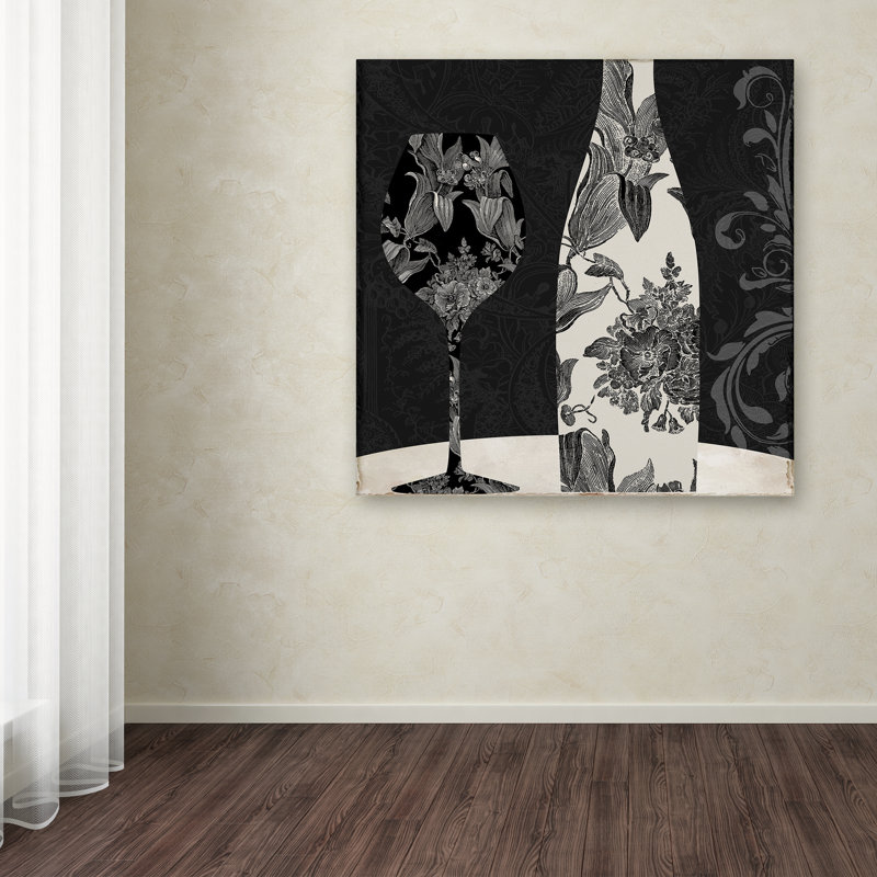 Jadaya «Vin Elegant I» par Color Bakery, impression sur toile tendue, H 24 po x l 24 po x P 2 po