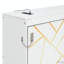 Lit escamotable moderne pliant sur le côté avec motif imprimé tendance, éclairage DEL sous le lit et prise USB intégrée - conception peu encombrante-1121510084-1121510087