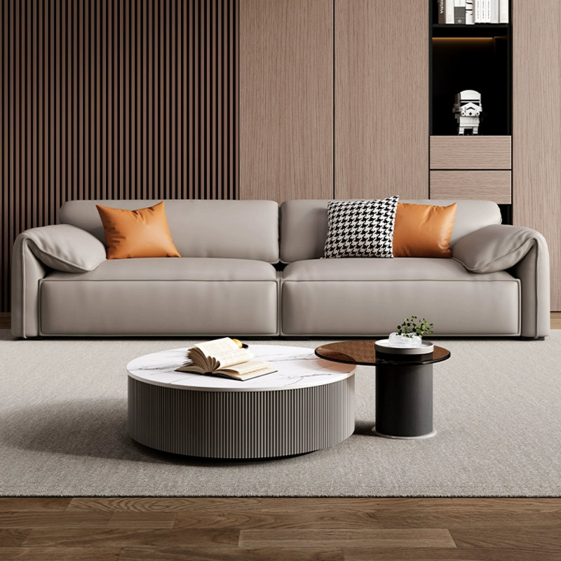 Modern Cream Style Sofa, Khaki