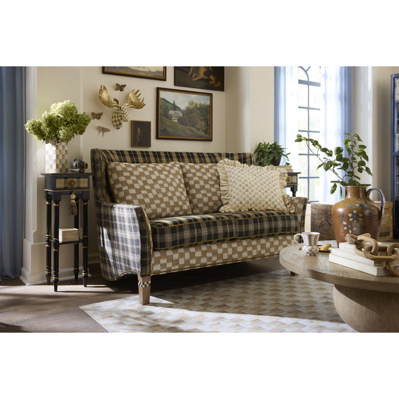 Mocha Check Moose Wall Decor