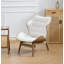 Fauteuil à oreilles capitonné Jeyshan-1625064066