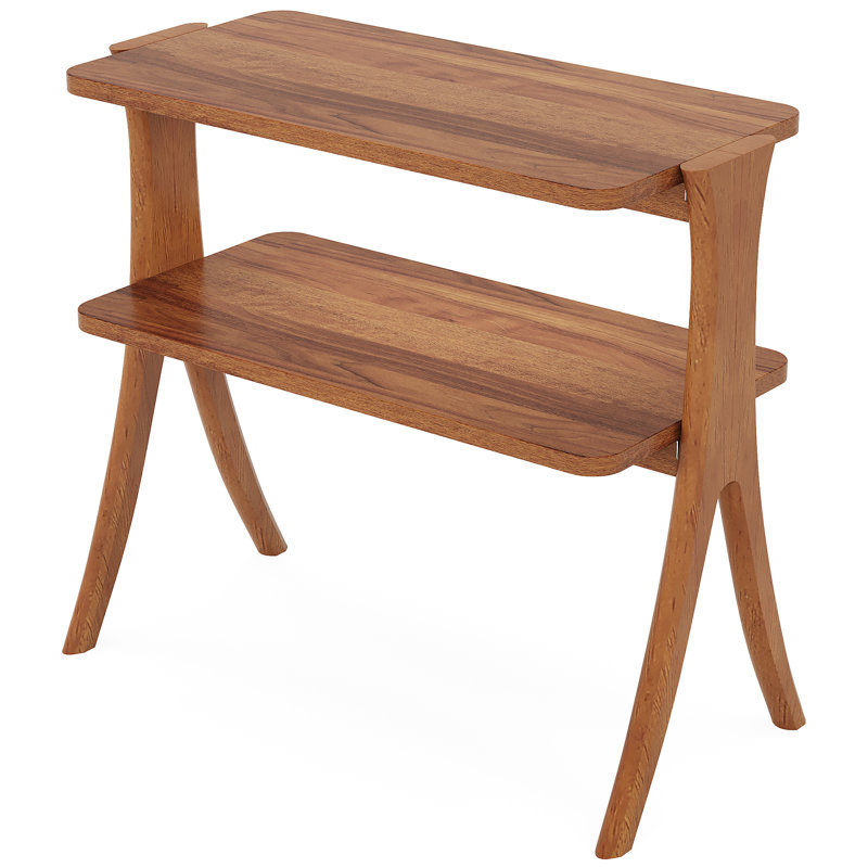Petite table basse avec table de bout et table d'appoint, Noyer