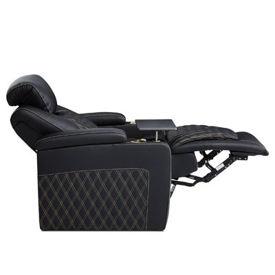 Home Theater Seating 7 Color Ambient Lighting Row Of 4