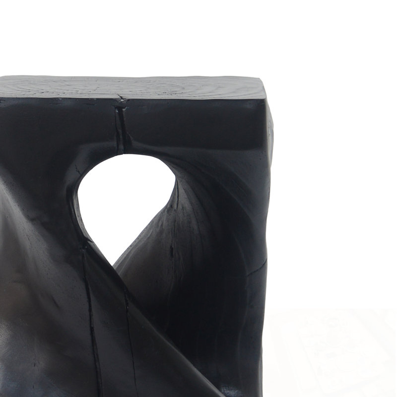 Table de bout en fer Luxury Design, table d'appoint ronde minimaliste pour petits espaces et décor élégant, Black