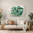 Geometric Abstraction 76 Green Metal Wall Art-1174112774