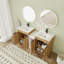 Meuble-lavabo double autoportant 60 po avec 5 portes, comptoir en céramique et armoire de rangement 60 po