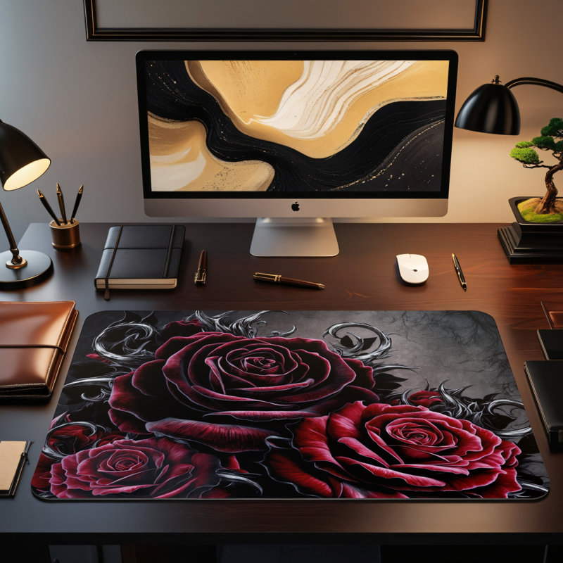 Polyester Desk Pad, 14.4x12.1