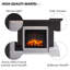 FLAMME Mardella Electric Fireplace with surround with 2kW Fireplace Heater Multiple Colours Available-965321588