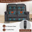 Causeuse inclinable avec chaleur et massage, poches, position infinie pour le salon