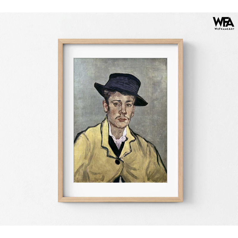 Portrait de Armand Roulin par Vincent Van Gogh, peinture de Van Gogh, portrait de Van Gogh, H 10 po x l 8 po, Tanné