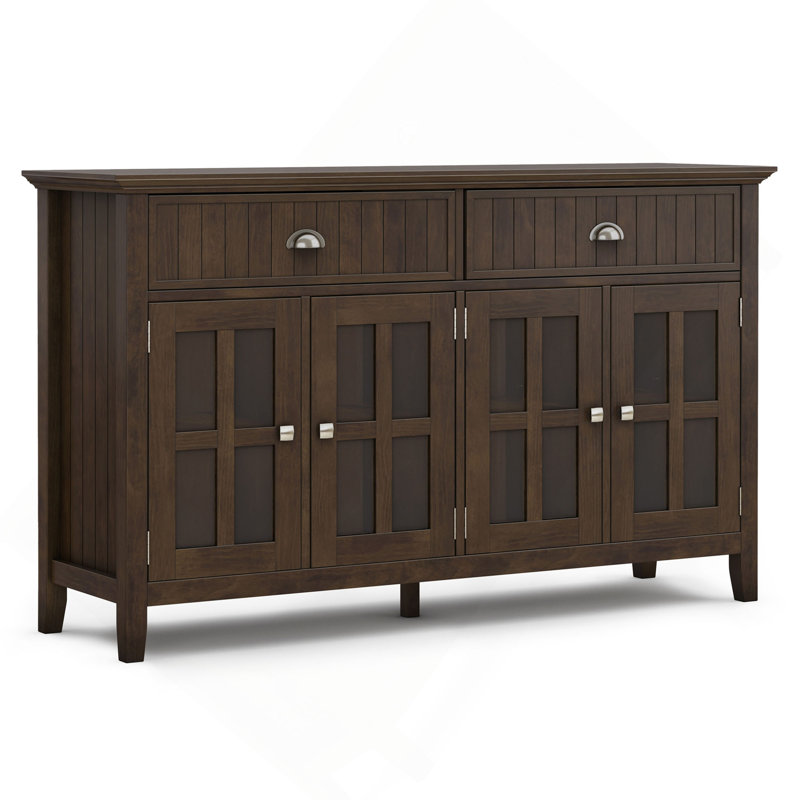60 inch Wide Solid Wood Large Sideboard Buffet