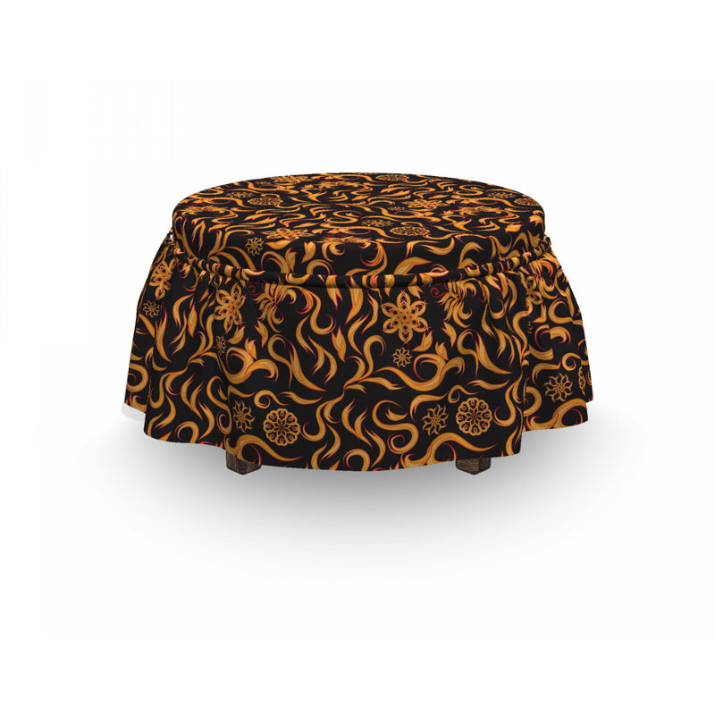 Housse pour repose-pieds Swirl Flame Fire