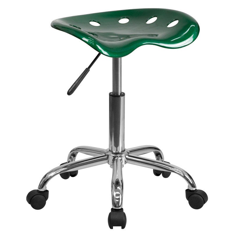 Tabouret de style siège de tracteur aux couleurs vives, Vert