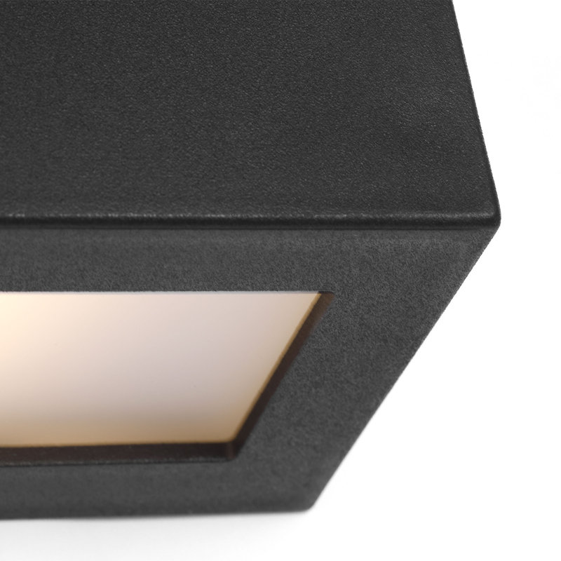 Kukei LED Outdoor Wall Lantern, 3.5" H x 5.5" W x 3" D