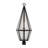 Peninsula 1-Light Outdoor Post Lantern in Matte Black