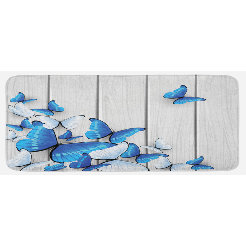 Tapis de cuisine papillons
