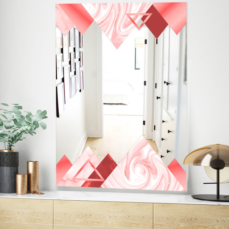 Miroir d'appoint Mid-Century, H 39,4 po x l 29,5 po