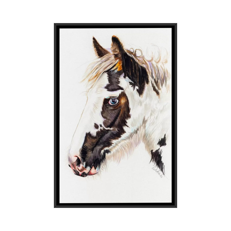 «Gypsy Filly» par Jennifer Redstreake, reproduction sur toile tendue sur châssis, H 26 po x l 18 po x P 1,5 po, Pas de tapis