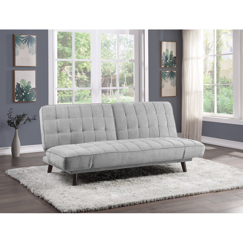 Meiah Convertible Sofa, Silver Gray
