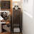 Space-Saving Narrow Nightstand with 2 Drawers and Open Storage-675226602