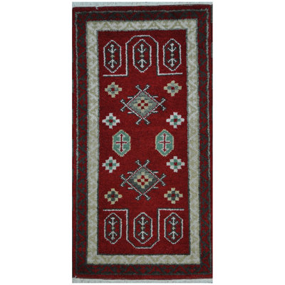 One-of-a-Kind 2' X 4' Wool Area Rug in