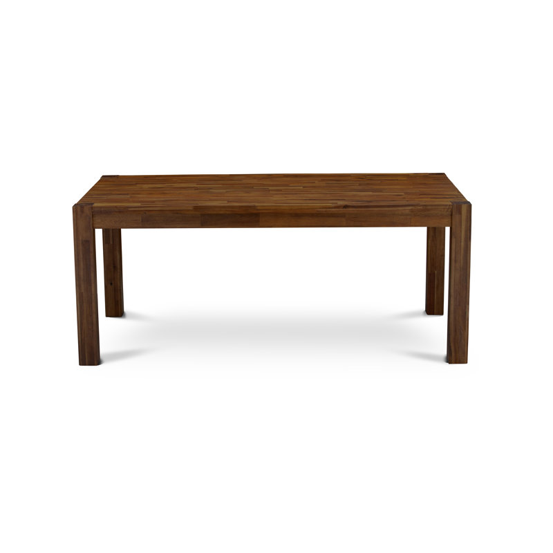 Lismore Dining Room Table - Rectangle Rustic Wood Table, Antique Walnut, Antique Walnut