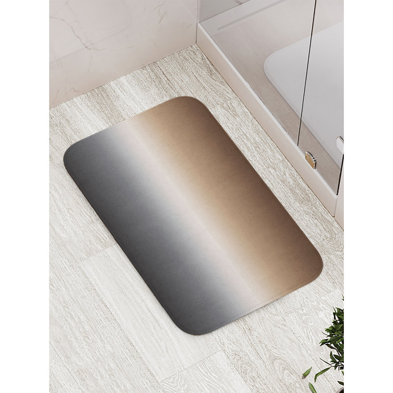 Tapis de bain Tyisha avec envers antidérapant