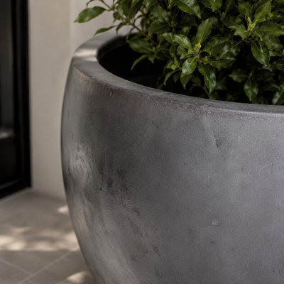 27.5 in. Midtown Architectural Planter - Charcoal